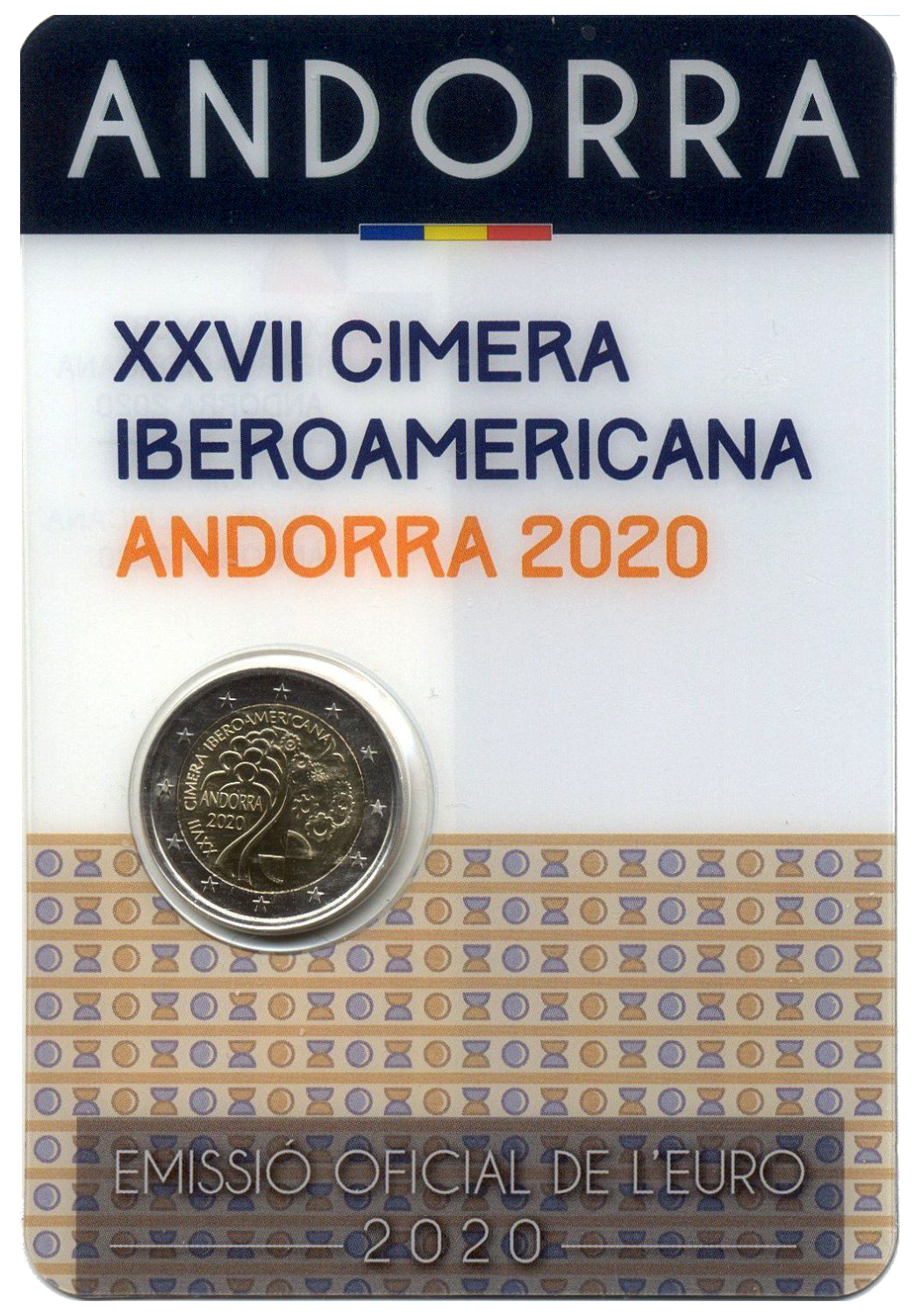 2 euros conmemorativa XXVII Cumbre Iberoamericana Andorra 2020